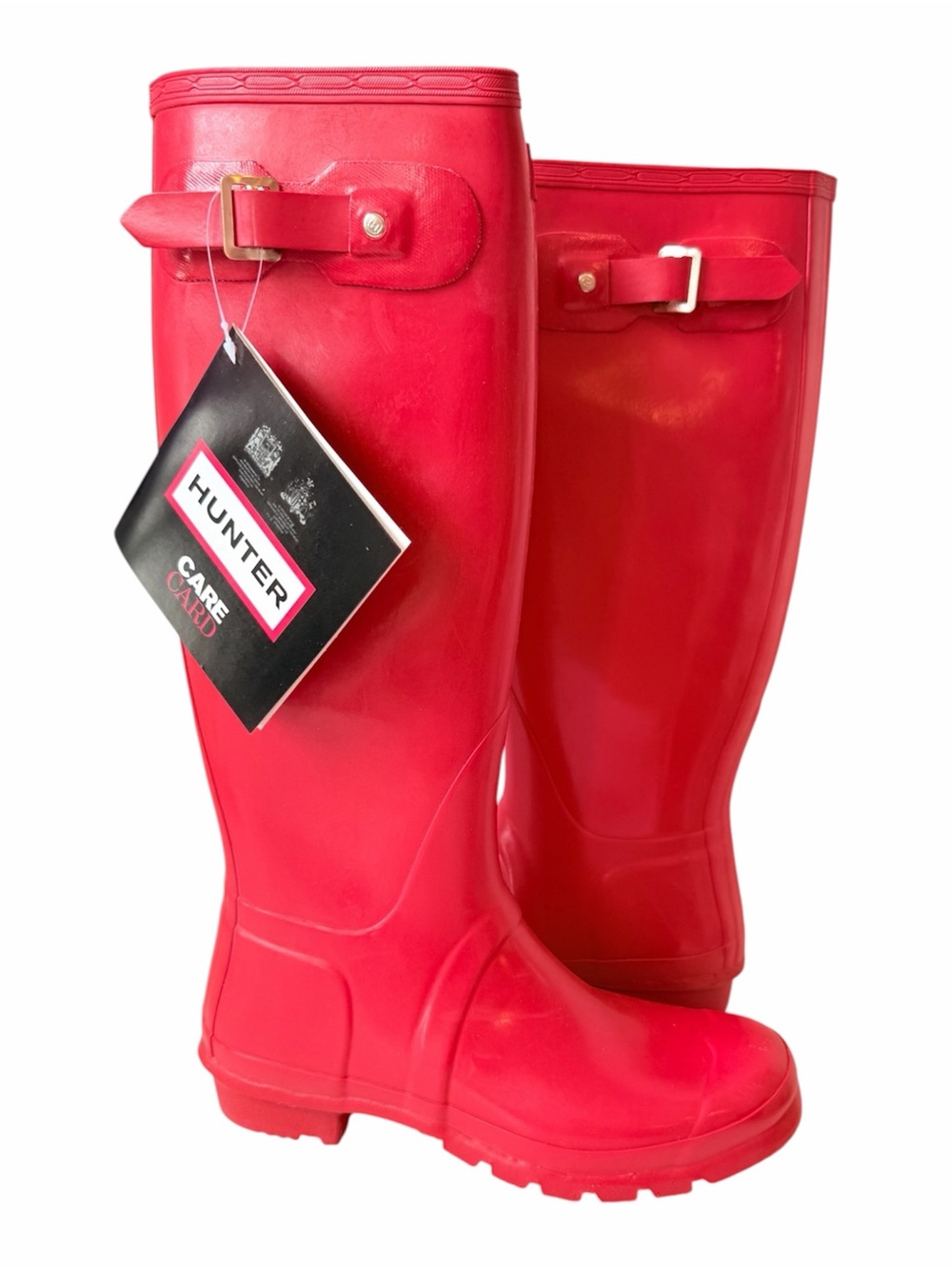 Hunter Classic Original Tall Red Gloss Rubber Boots Size 40/41 8 Male/9 Women’s